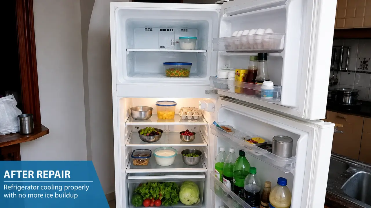 After refrigerator repair service in Sioux Falls