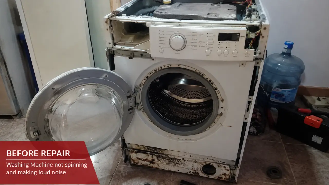 Before washing machine repair service in Sioux Falls