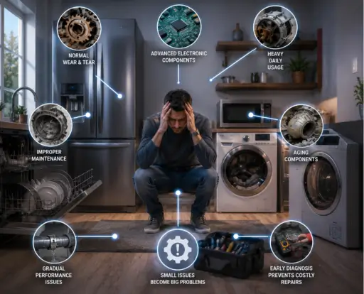 Why Appliances Problems Are Common in Modern Homes common appliances problems