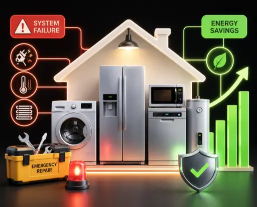 Why Emergency Appliance Repair Can Prevent Larger Energy Losses Appliance Using More Electricity